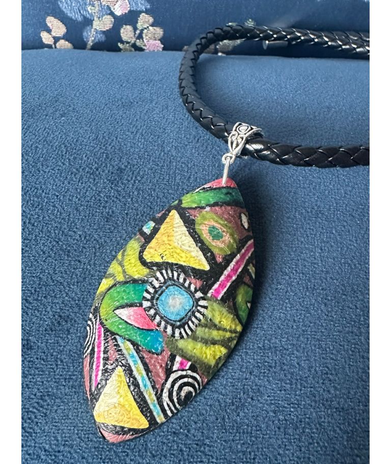 BESPOKE POINTED OVAL SHAPE PENDANT by PPDESIGN